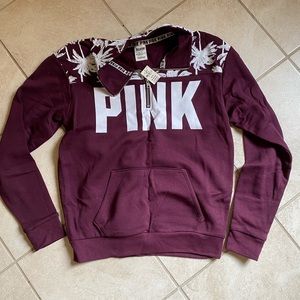 PINK Half Zip Pullover